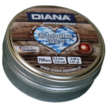 Preview: Diana Oktoberfest BB's 4,4 mm Rundkugeln in Dose 750 Stk.
